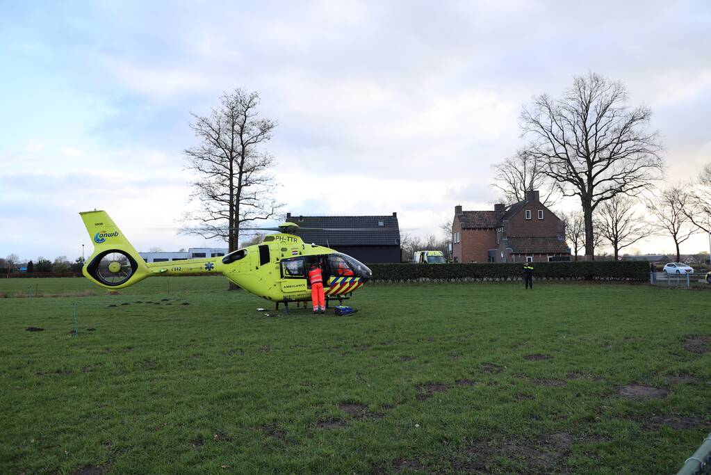 Traumahelikopter ingezet voor incident