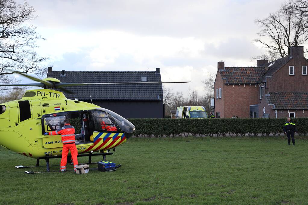 Traumahelikopter ingezet voor incident