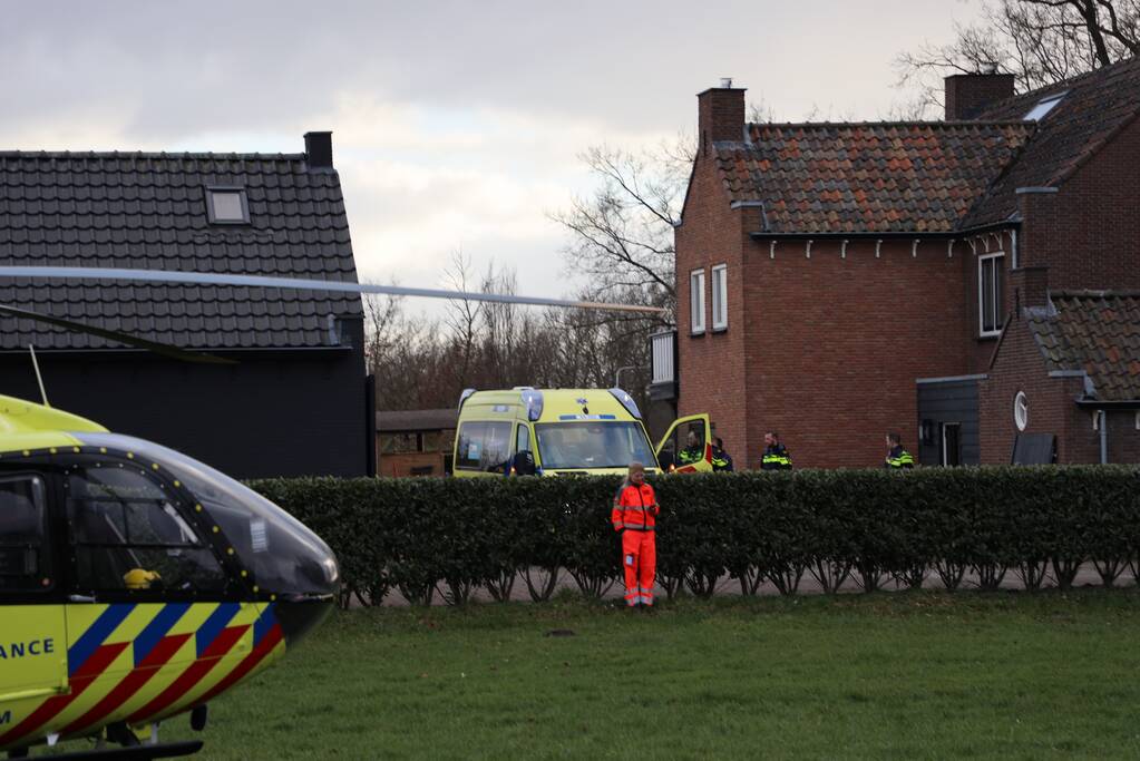 Traumahelikopter ingezet voor incident
