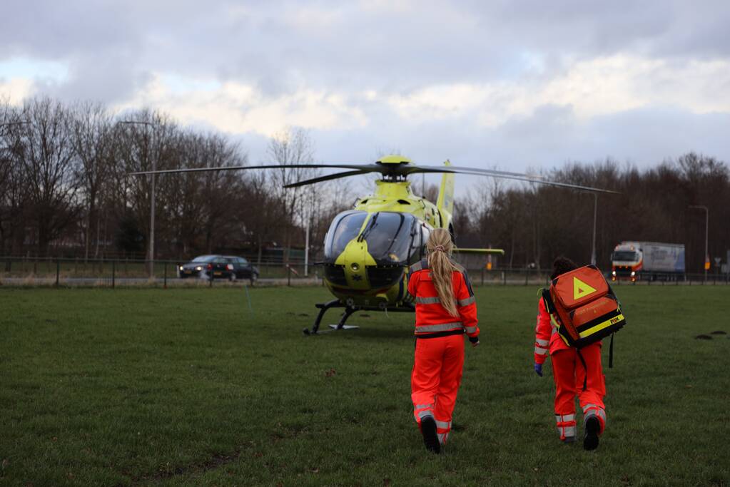 Traumahelikopter ingezet voor incident