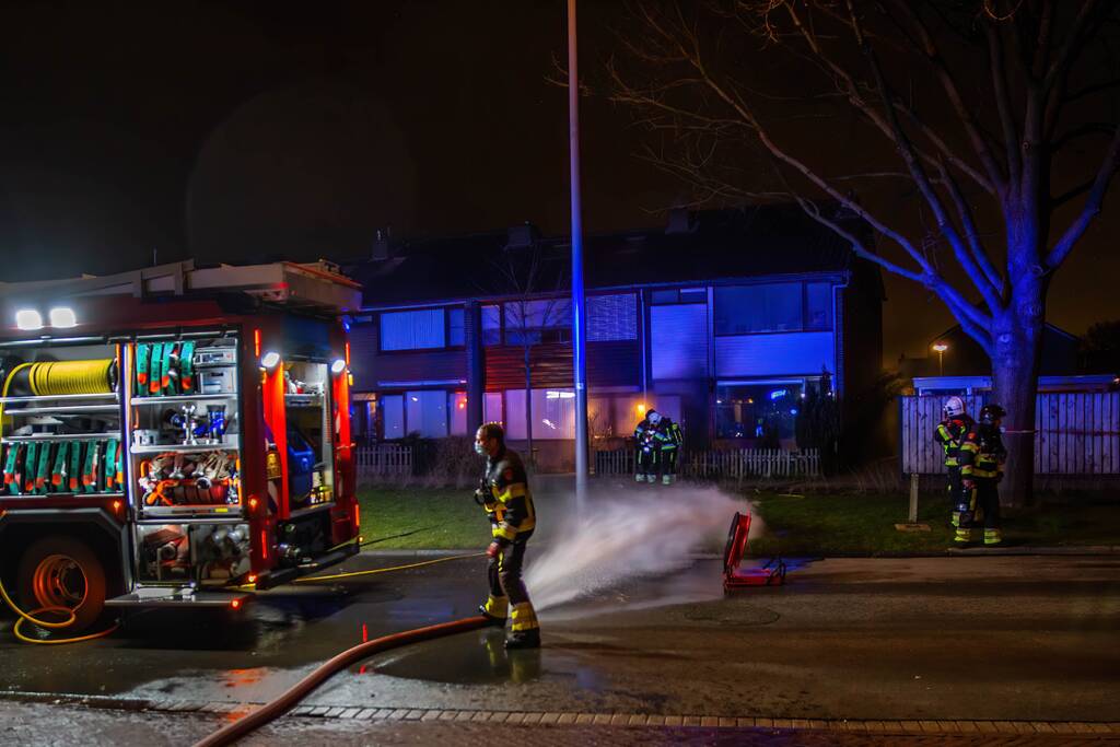 Brand in keuken van woning