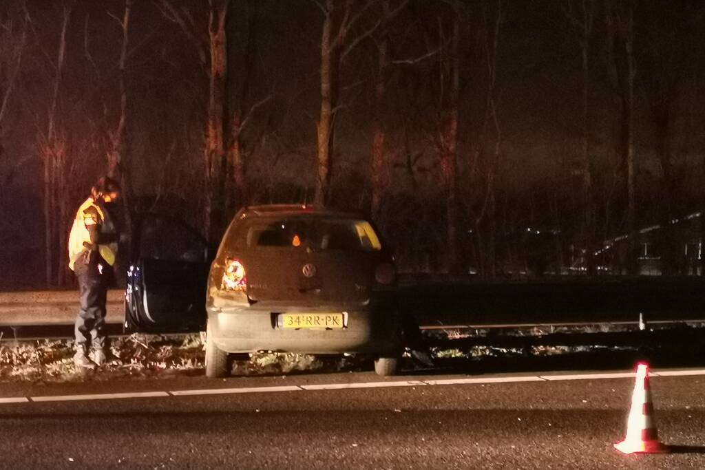Schade na ongeval op snelweg