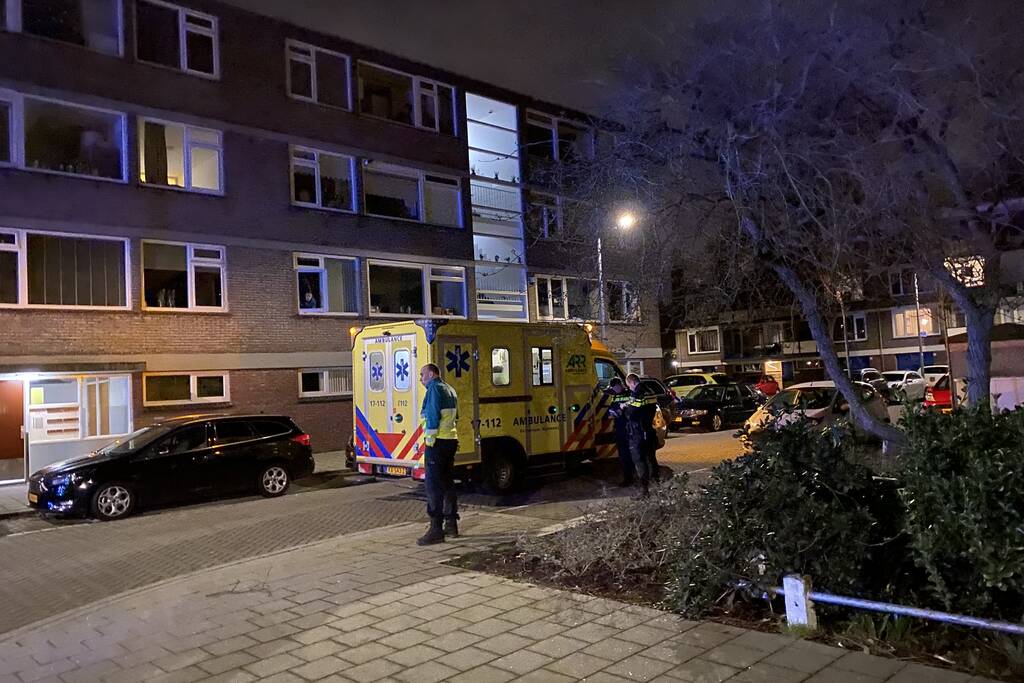 Brand op vierde etage van flatgebouw