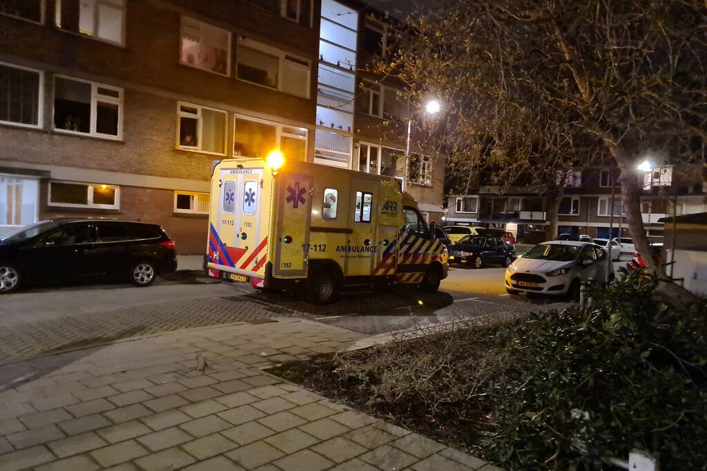 Brand op vierde etage van flatgebouw