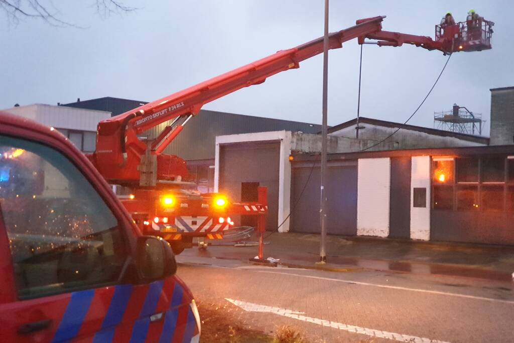 Uitslaande brand in leegstaand bedrijfspand