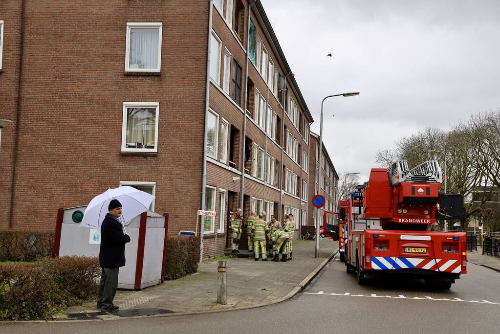 Pan op het vuur zorgt voor rookontwikkeling