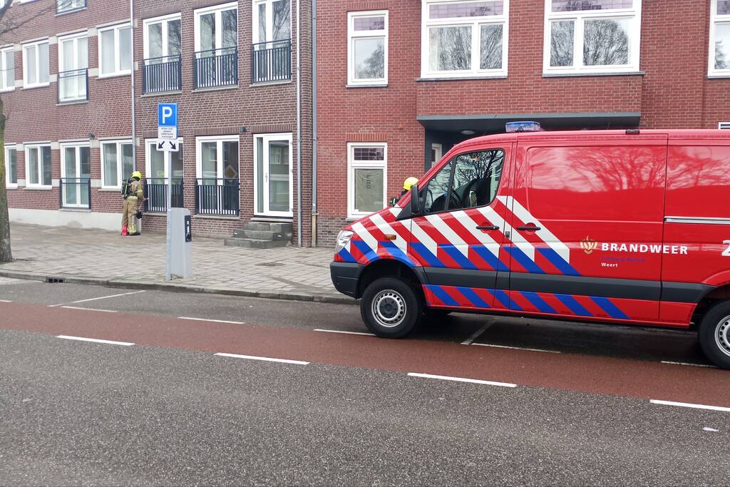 Straat afgesloten na gaslek