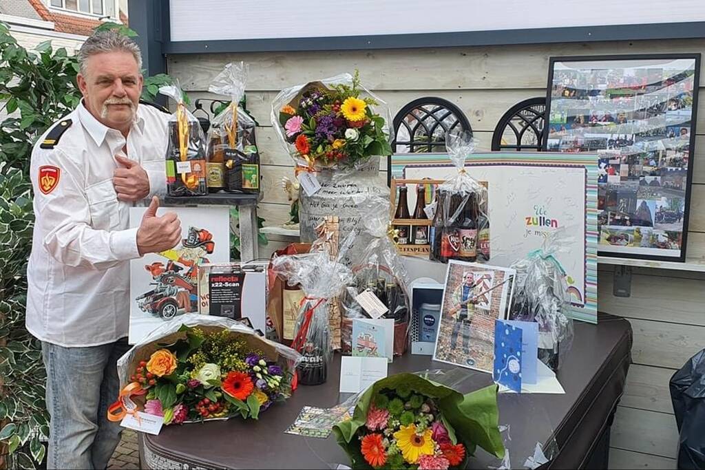Brandweerman Gerton van de Brug neemt na 35 jaar afscheid