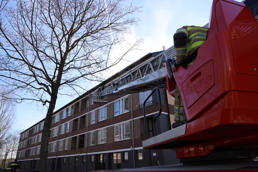 Brand in slaapkamer van flatwoning snel geblust