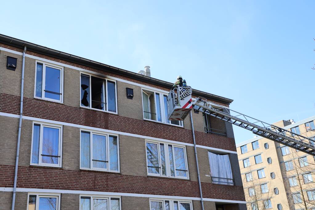 Brand in slaapkamer van flatwoning snel geblust