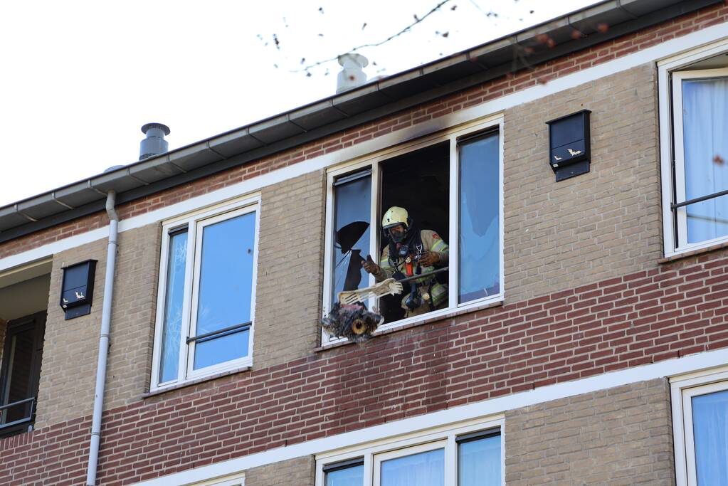 Brand in slaapkamer van flatwoning snel geblust