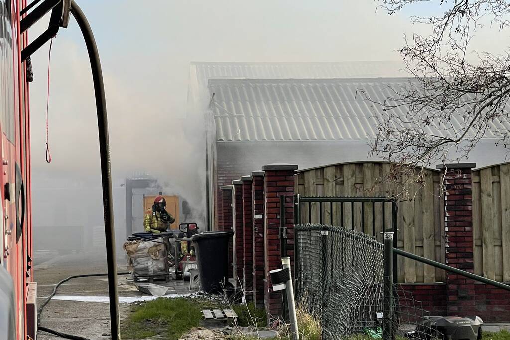 Grote brand in varkensstal