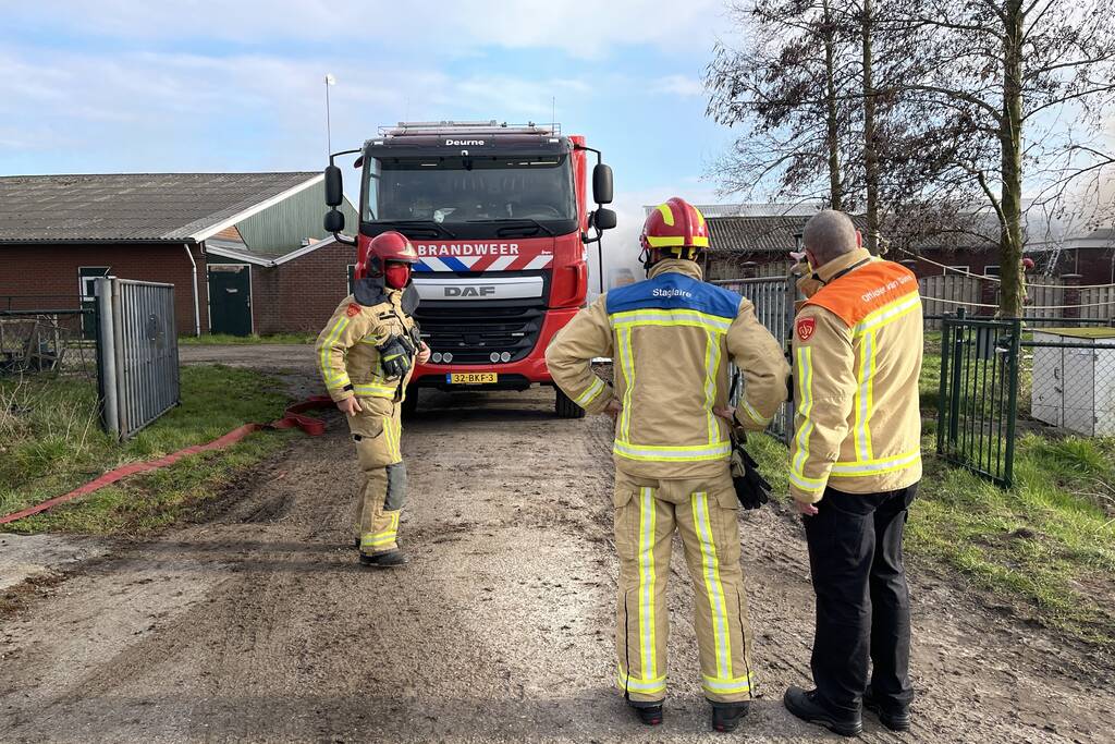 Grote brand in varkensstal