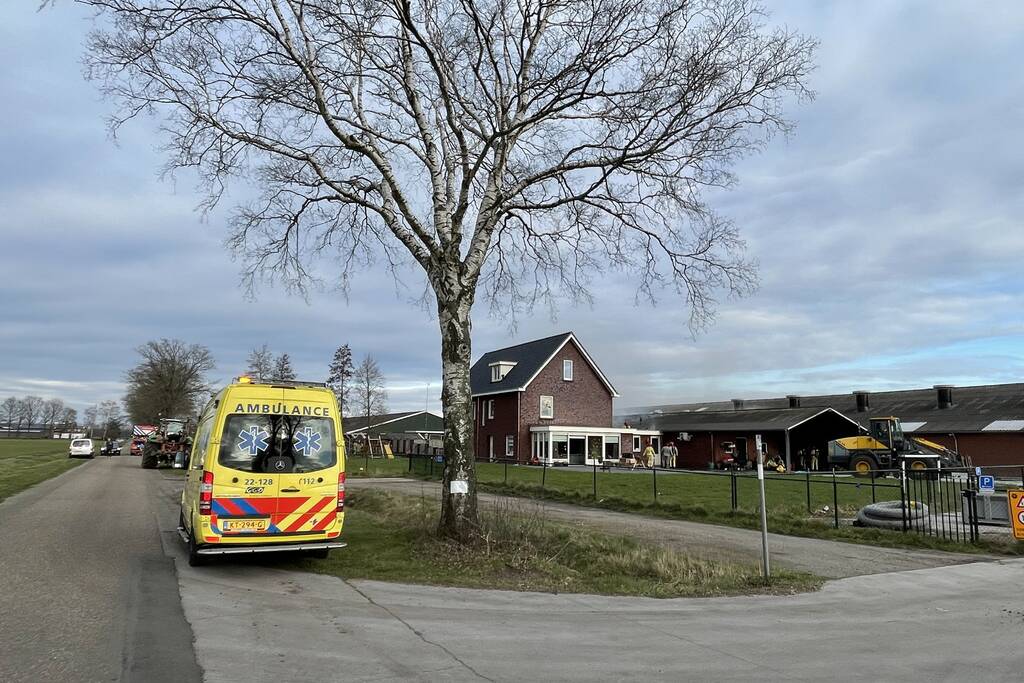 Grote brand in varkensstal