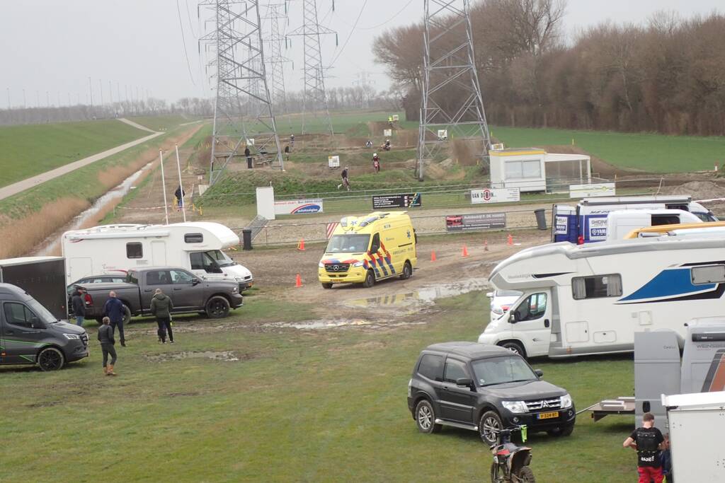 Motorcrosser gewond op crossbaan