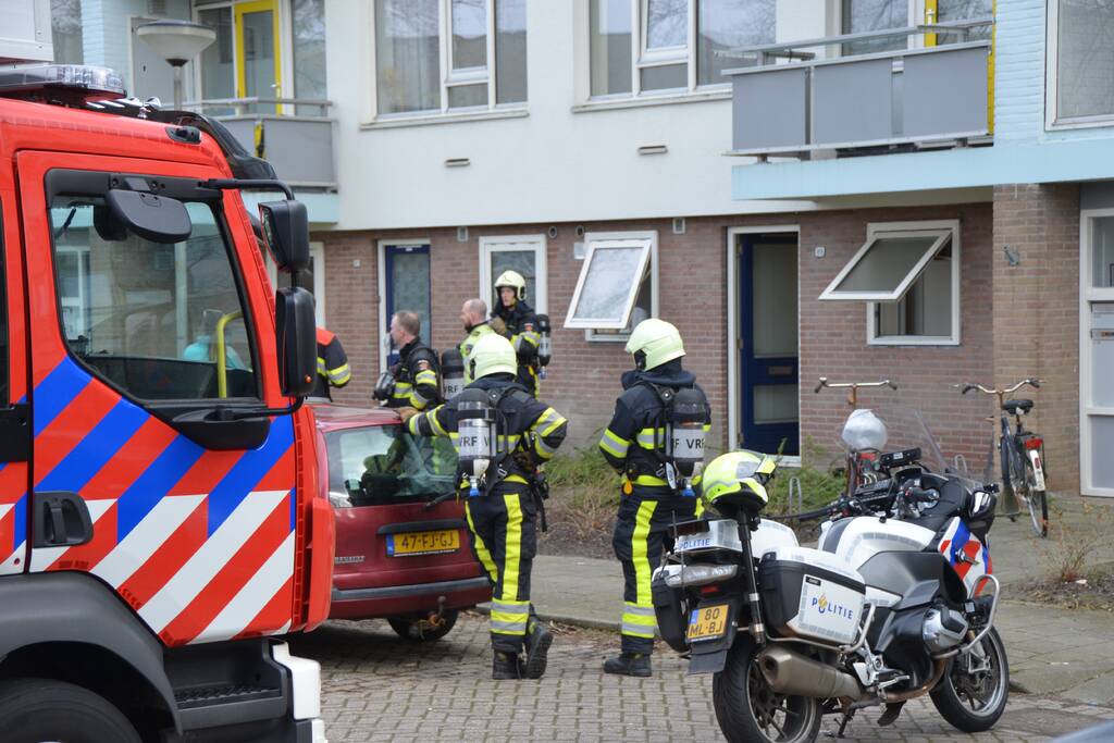 Brandweer inzet door aangebrand eten
