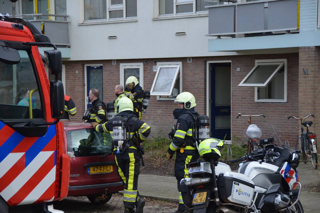Brandweer inzet door aangebrand eten