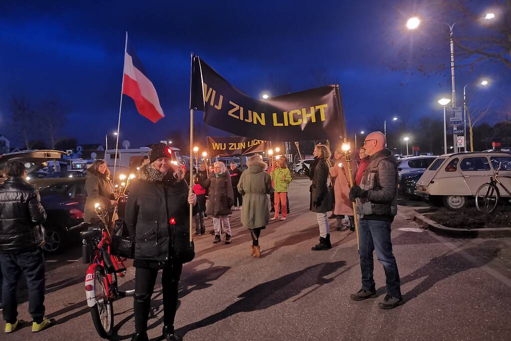 Fakkeloptocht voor de Vrijheid tegen de coronamaatregelen