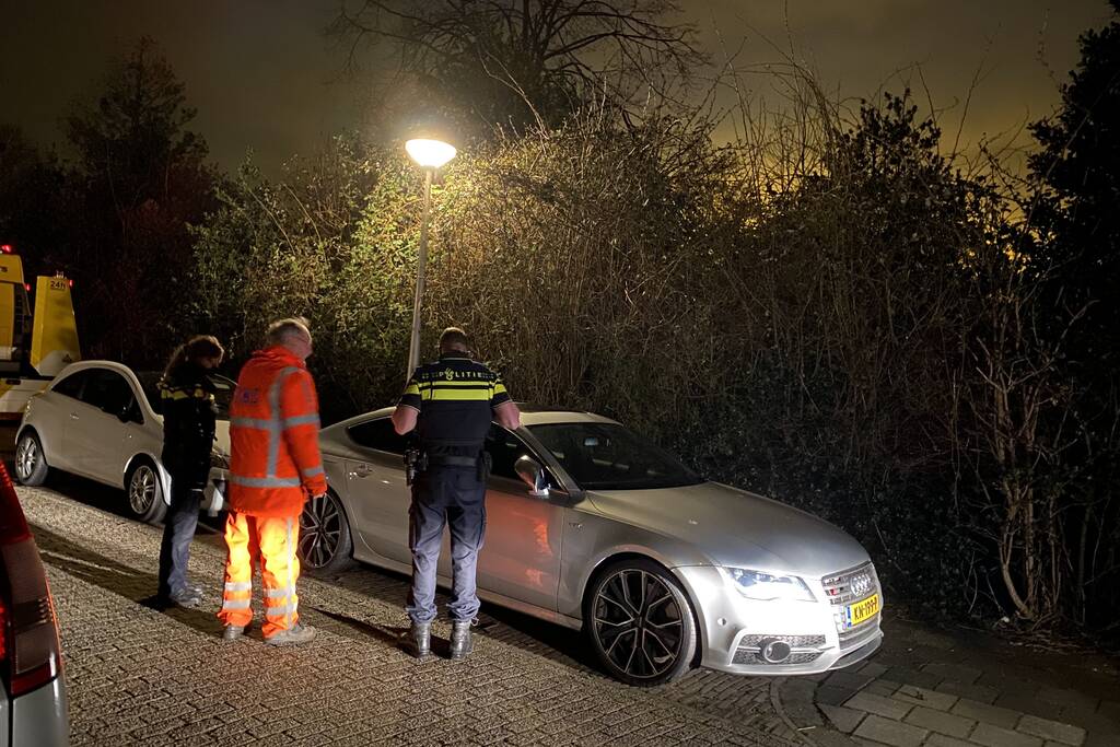 Politie neem een gestolen Audi S7 in beslag