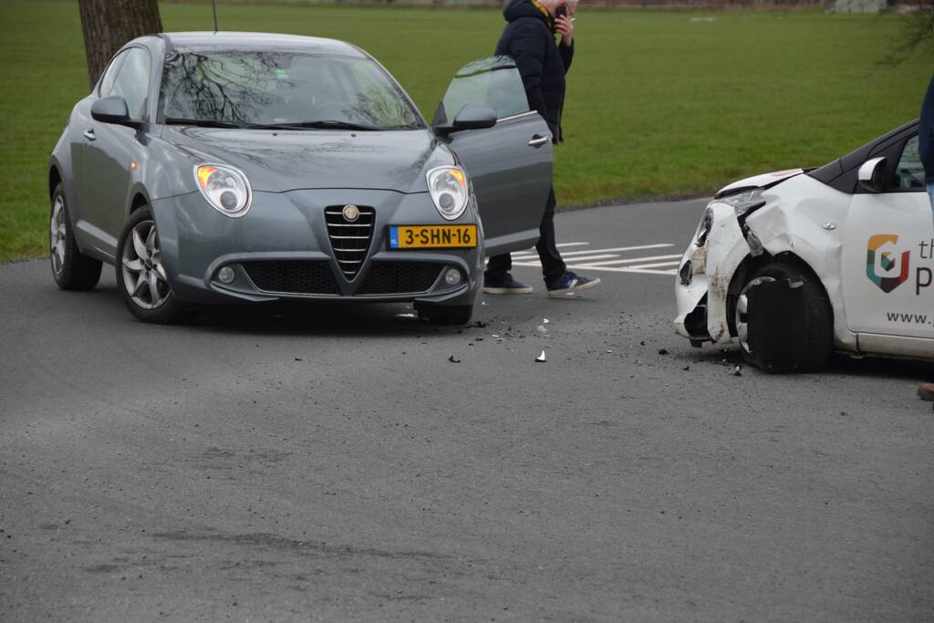 Schade bij botsing op kruising