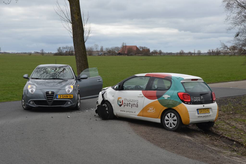 Schade bij botsing op kruising