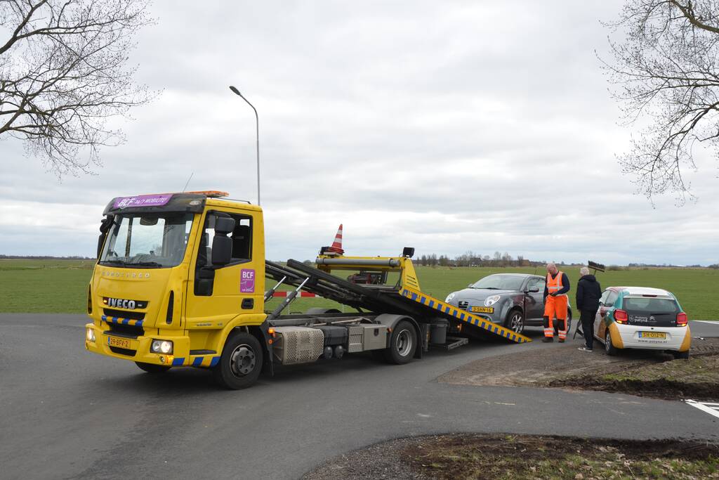 Schade bij botsing op kruising