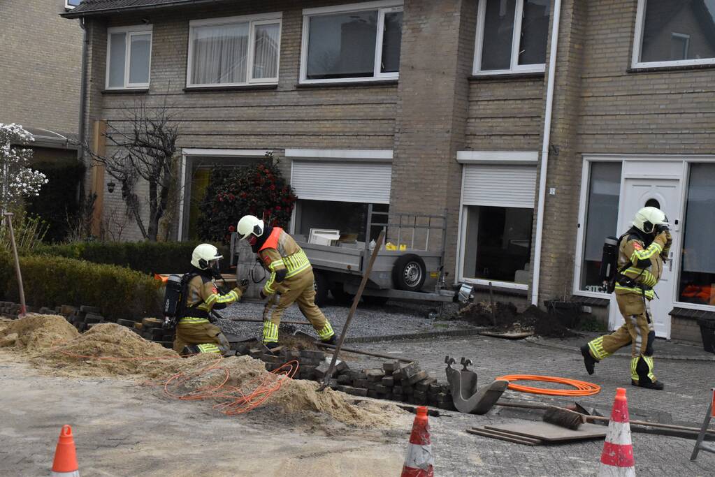 Gaslekkage door graafwerkzaamheden