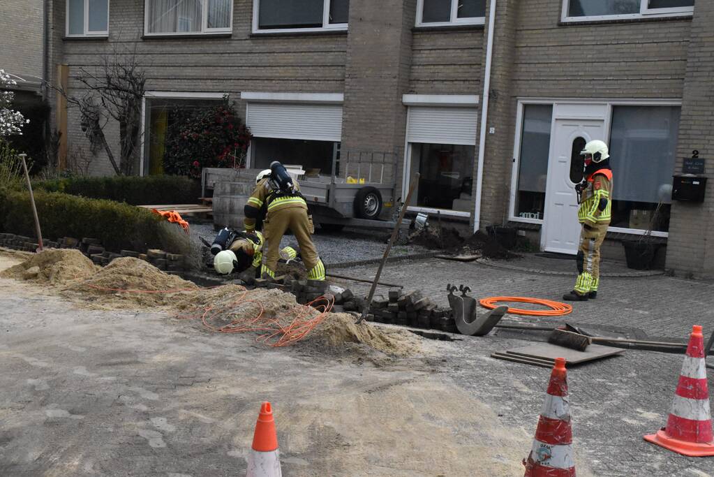 Gaslekkage door graafwerkzaamheden