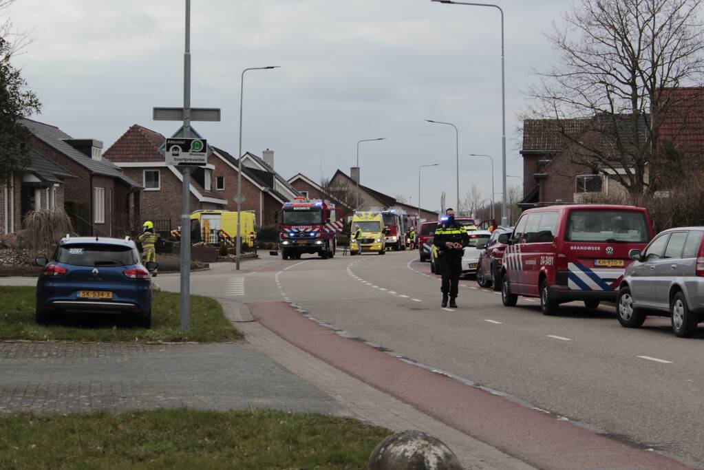 Grote uitslaande brand in loods