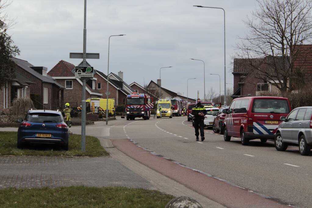 Grote uitslaande brand in loods