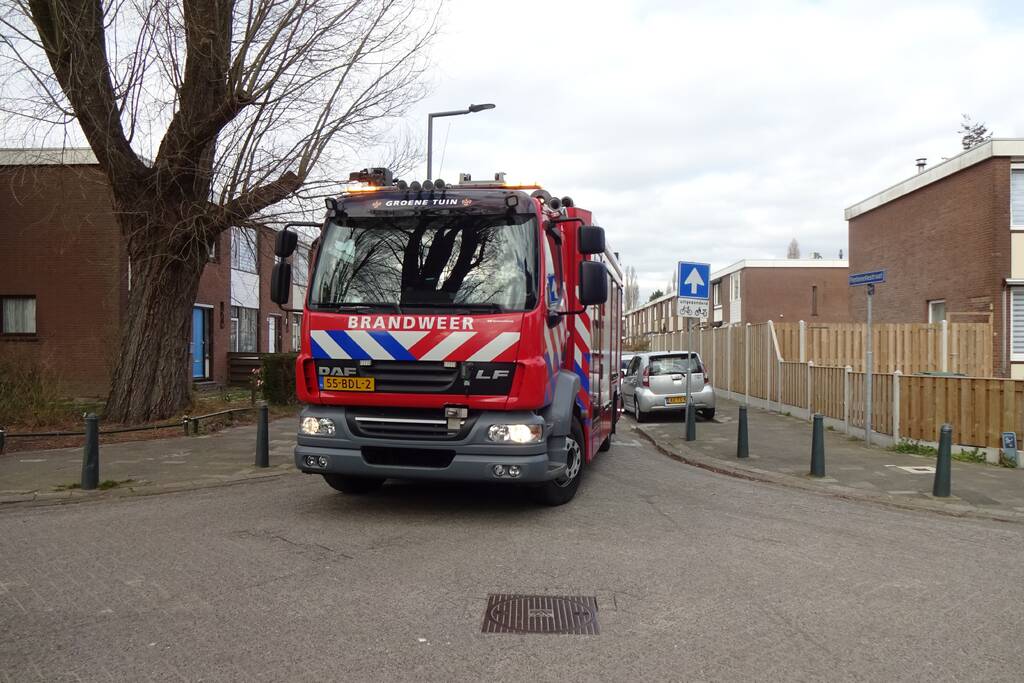 Brand in flatwoning snel geblust