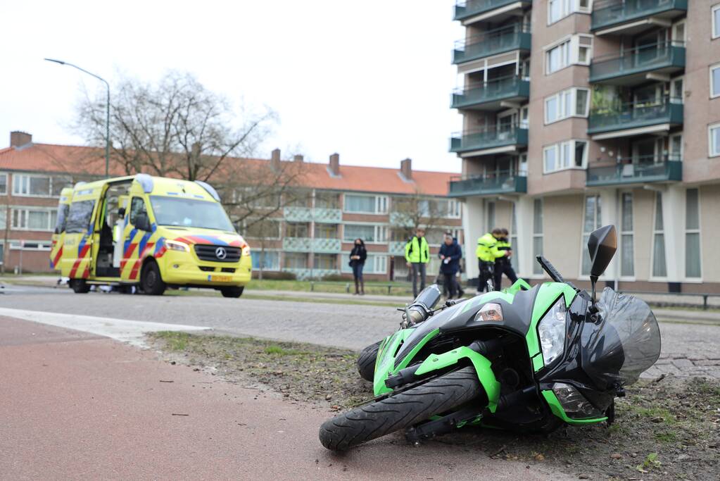 Motorrijder gewond bij ongeval