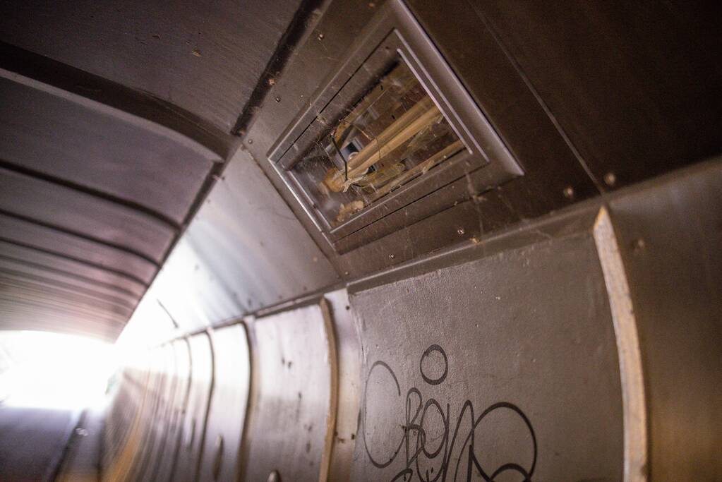 Vijf personen aangehouden voor vernielingen in fietstunnel