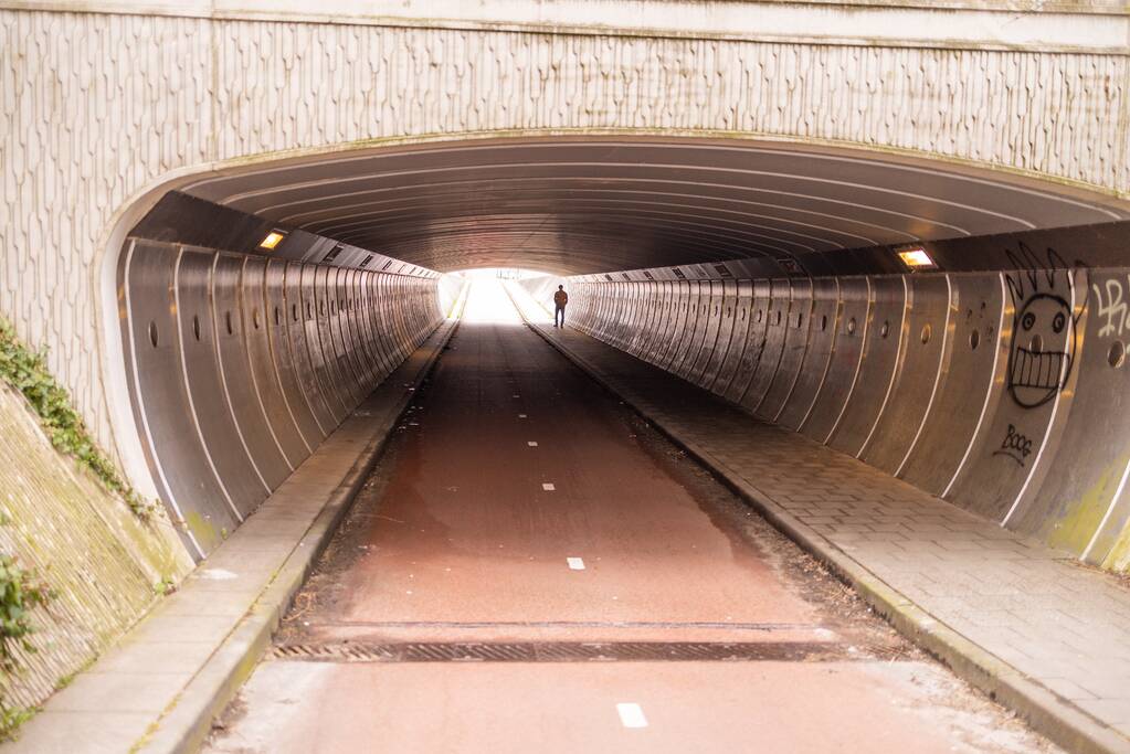 Vijf personen aangehouden voor vernielingen in fietstunnel