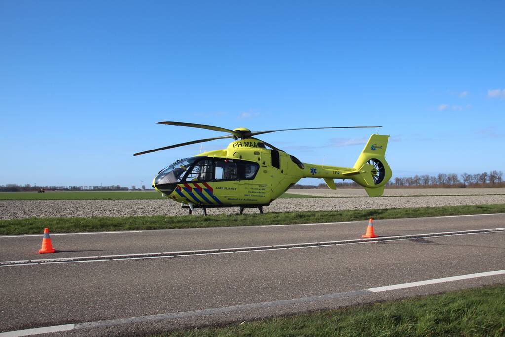 Traumahelikopter ingezet bij ernstig ongeval