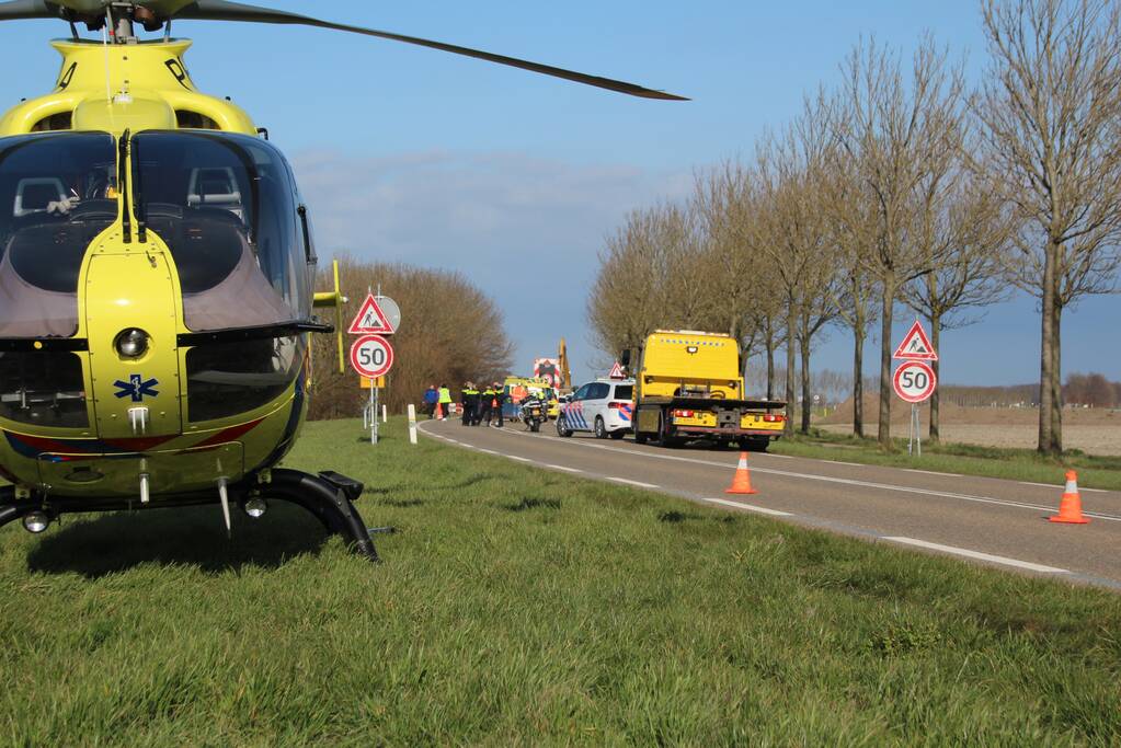 Traumahelikopter ingezet bij ernstig ongeval