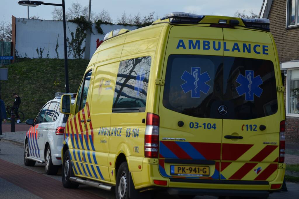 Ongeval tussen fietser en scooter