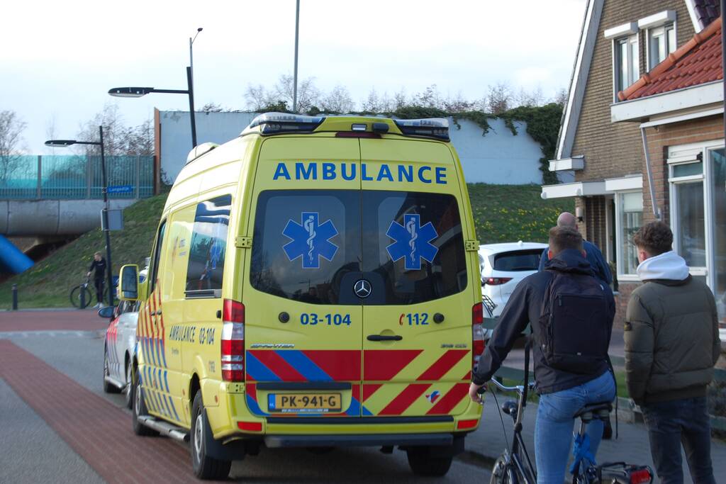 Ongeval tussen fietser en scooter