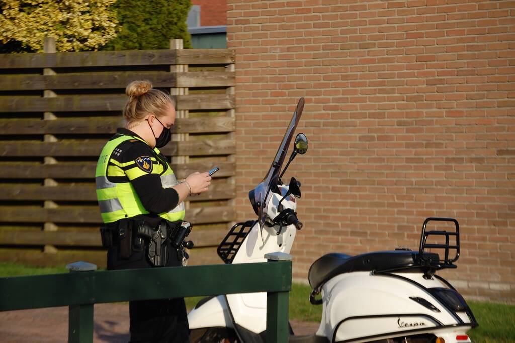 Ongeval tussen fietser en scooter