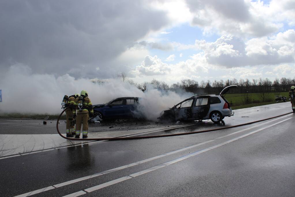 Zwangere vrouw naar ziekenhuis na verkeersongeval