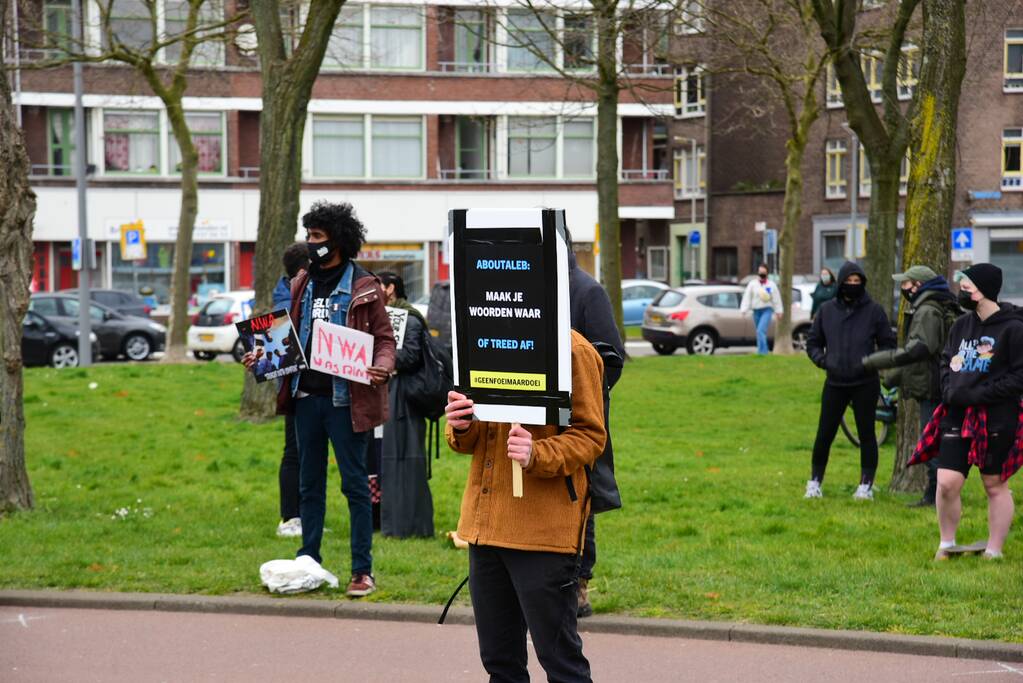 Demonstratie tegen politiegeweld en racisme
