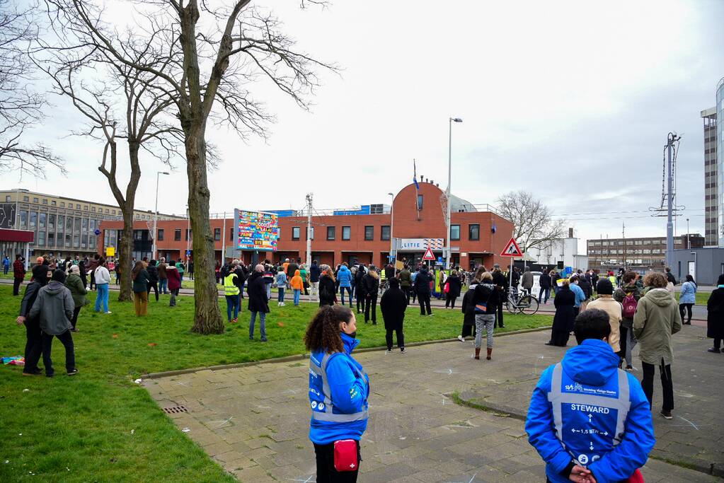 Demonstratie tegen politiegeweld en racisme