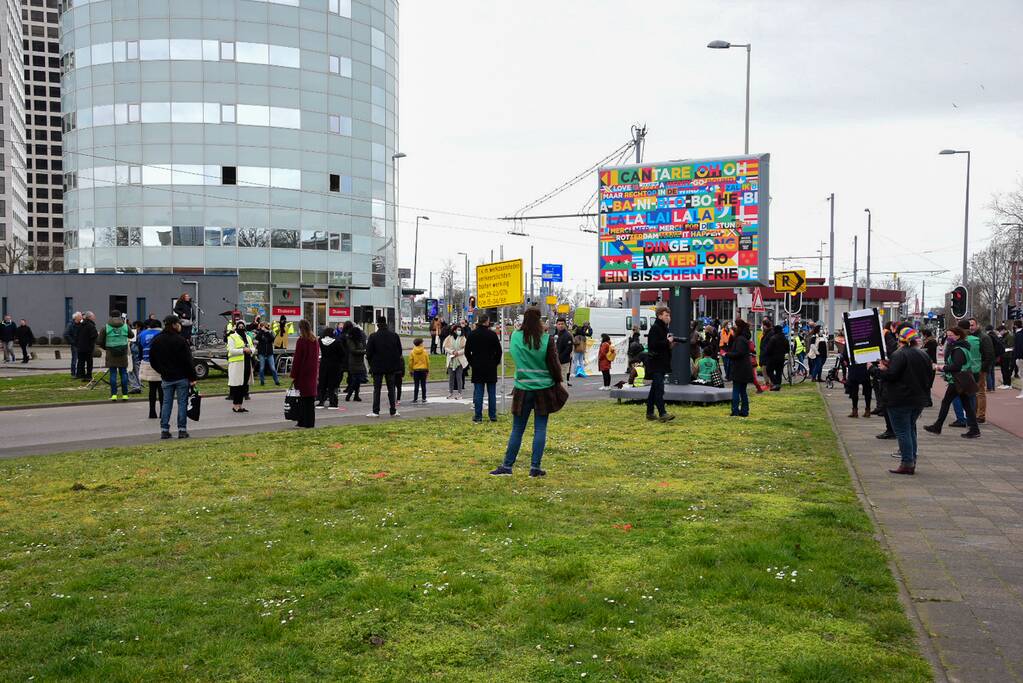 Demonstratie tegen politiegeweld en racisme