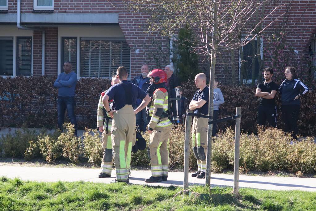 Brand in woning door pan op het vuur