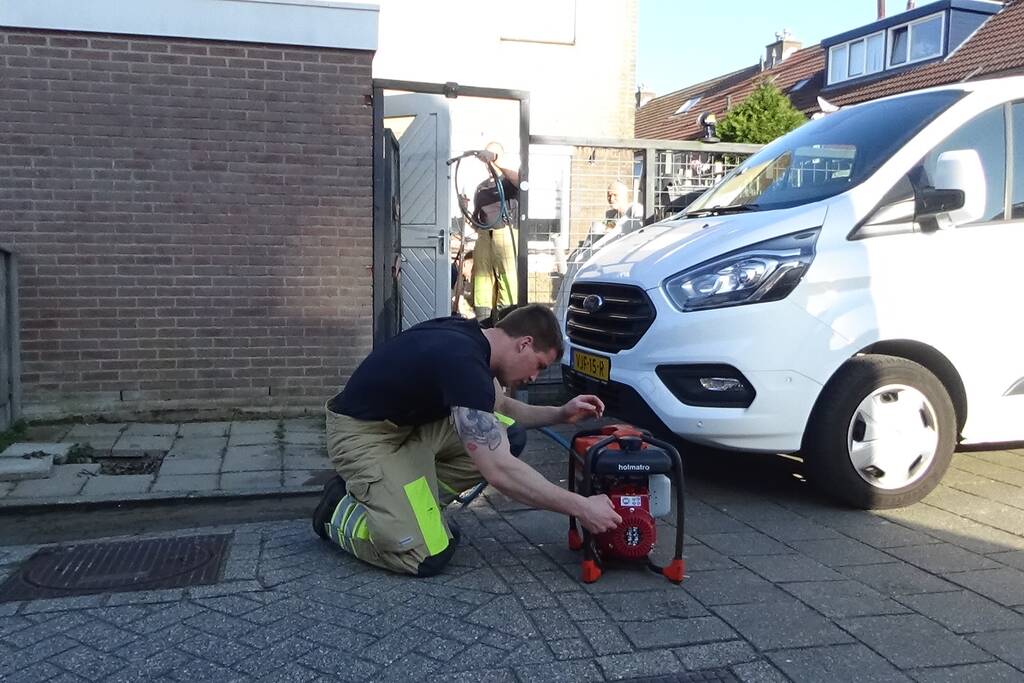 Waterlekkage na doorzagen leiding