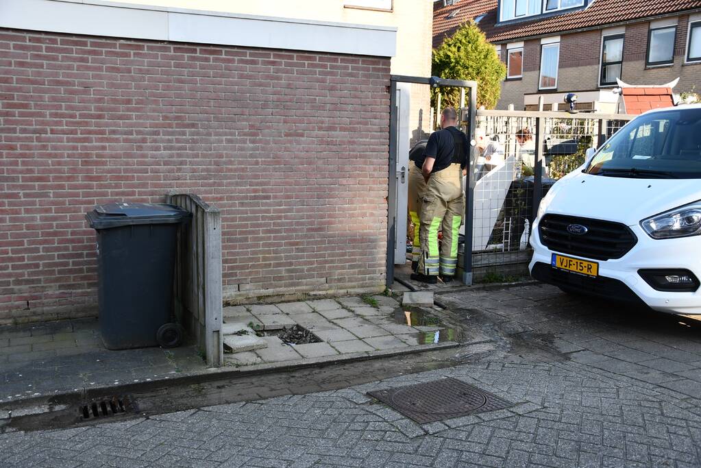 Waterlekkage na doorzagen leiding