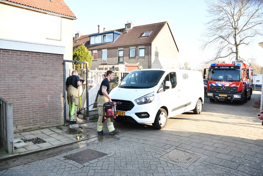Waterlekkage na doorzagen leiding