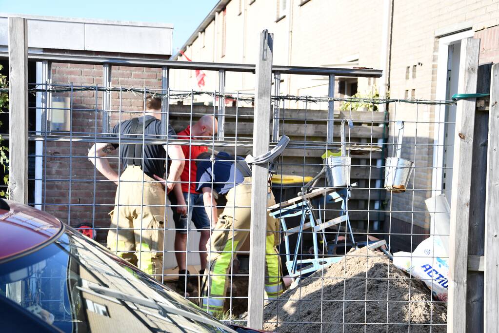 Waterlekkage na doorzagen leiding