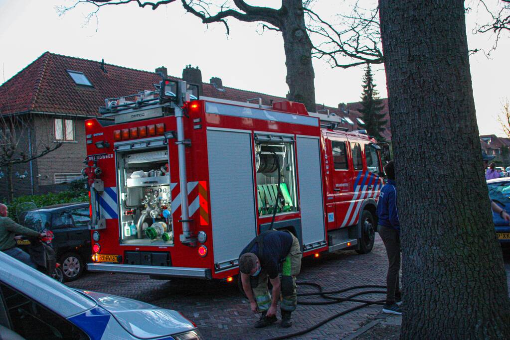 Droger vat vlam in woning