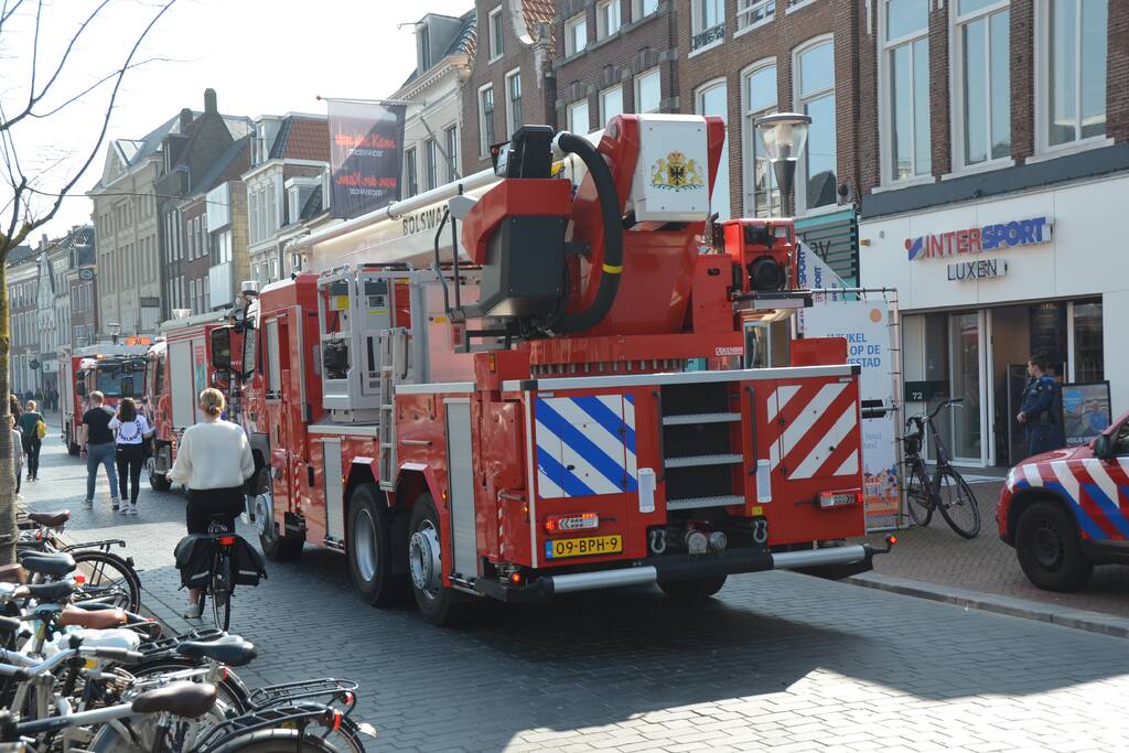 Brand in winkel Topmerk Schoenen